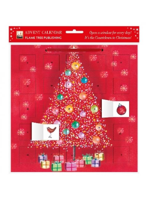 BAUBLE TREE ADVENT CALENDAR (WITH STICKERS)  HC