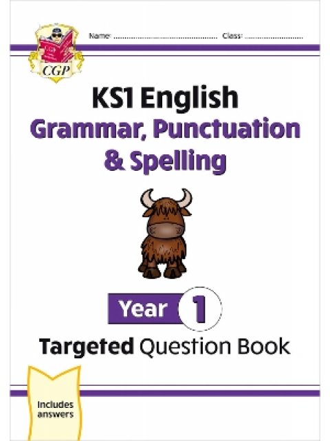 KS1 English Year 1 Grammar, Punctuation & Spelling Targeted Question Book (with Answers)