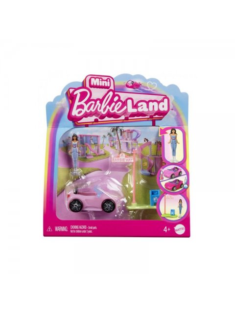BARBIE MINI LAND - BARBIE BARBIELAND ΚΟΥΚΛΑ ΚΑΙ ΌΧΗΜΑ - CONVERTIBLE - HYF42