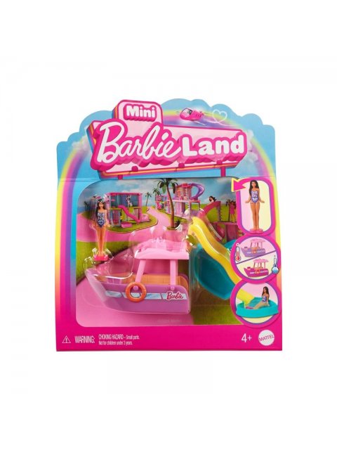 BARBIE MINI LAND - BARBIE BARBIELAND ΚΟΥΚΛΑ ΚΑΙ ΌΧΗΜΑ - DREAMBOAT- HYF41