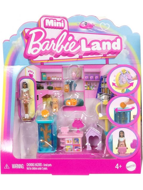 BARBIE MINI LAND - MINI ​BARBIE LAND PET BOUTIQUE - JCR30