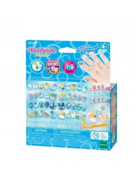 Aquabeads Nail Art Stars & Unicorns Nail Refill Kit