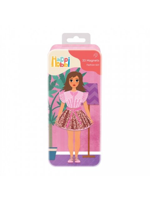 HAPPIHOBBI MAGNET TINS : FASHION GIRL