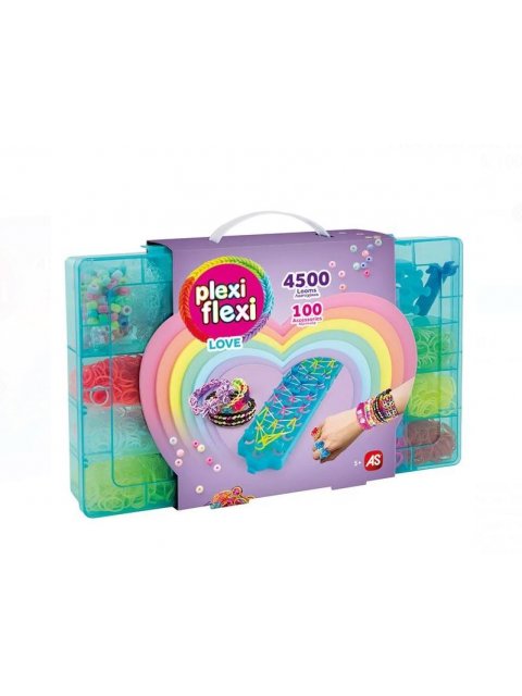 PLEXI FLEXI LOVE ΜΕΓΑΛΗ ΘΗΚΗ ΜΕ 4500 ΛΑΣΤΙΧΑΚΙΑ & 100 ΑΞΕΣΟΥΑΡ