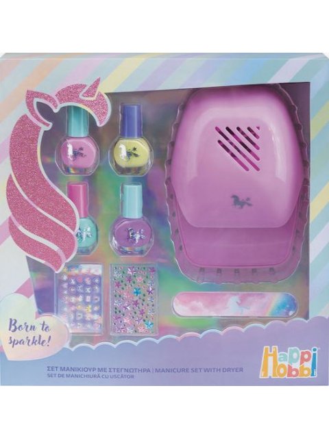 HAPPIHOBBI ΣΕΤ ΜΑΝΙΚΙΟΥΡ ΜΕ ΣΤΕΓΝΩΤΗΡΑ