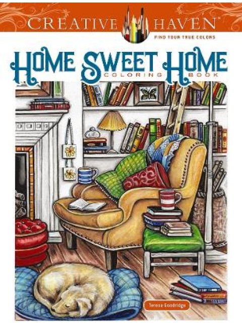 CREATIVE HAVEN HOME SWEET HOME COLORING BOOK