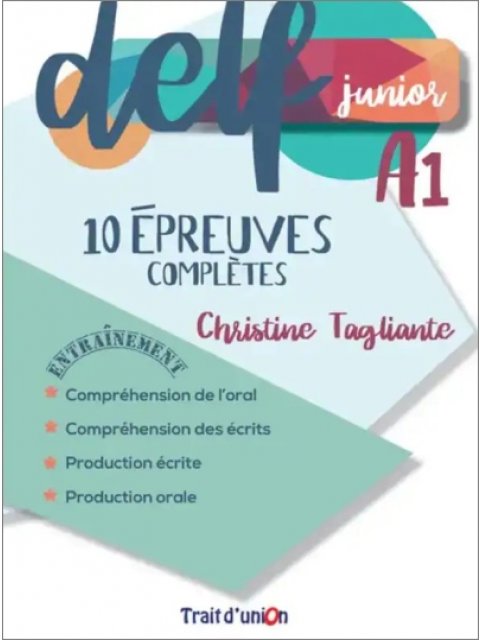 DELF JUNIOR A1 10 EPREUVES COMPLETES CD