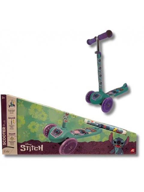 ΠΑΙΔΙΚΟ SCOOTER PLUS STITCH ΜΕ 3 ΡΟΔΕΣ - ΛΑΜΠΑΔΑ 2025