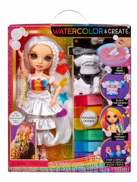 RAINBOW HIGH ΚΟΥΚΛΑ SET ΖΩΓΡΑΦΙΖΩ TIE DYE (ΚΑΦΕ ΜΑΤΙΑ)