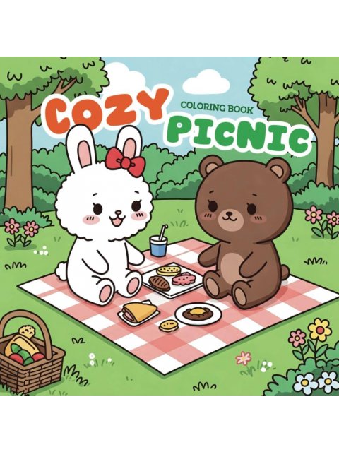 Cozy Picnic : A Cute Colouring Book