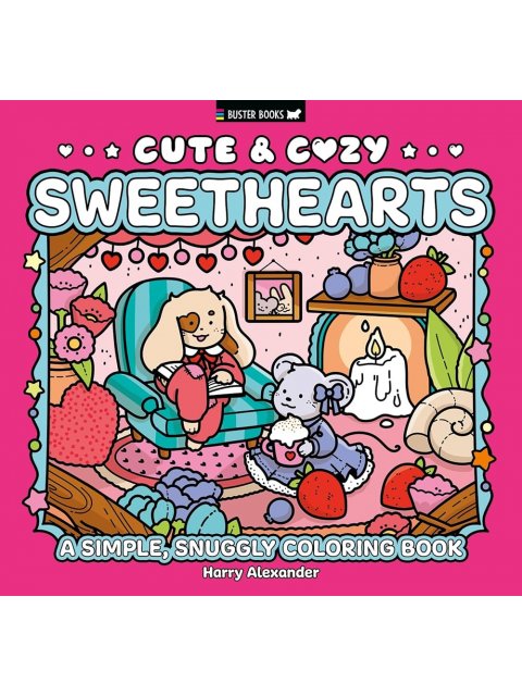 Cute & Cosy: Sweethearts : A Simple, Snuggly Colouring Book