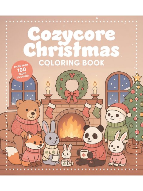 Cozycore Christmas Colouring Book : Celebrate the Season with Everything Cute and Cosy!