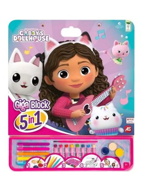 ΣΕΤ ΖΩΓΡΑΦΙΚΗΣ GIGA BLOCK 5 IN 1 GABBY'S DOLLHOUSE