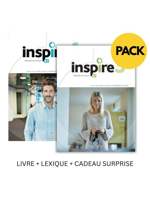 INSPIRE 3 & 4 PACK (LIVRE + LEXIQUE + CADEAU SURPRISE)