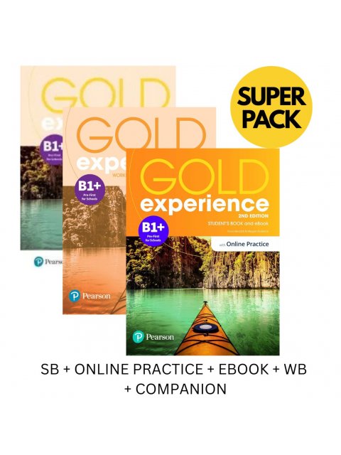 GOLD EXPERIENCE B1+ SUPER PACK (SB + ONLINE PRACTICE + EBOOK + WB + COMPANION) 2ND ED