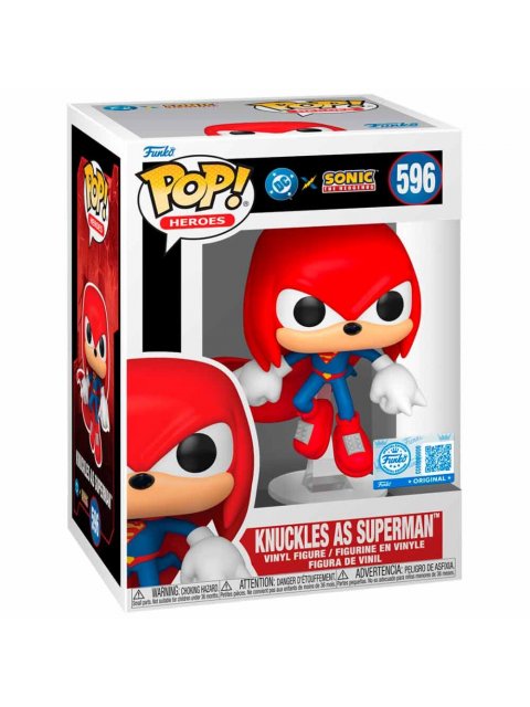 Funko Pop! Heroes: Justice League & Sonic- Knuckles (Superman) #Vinyl Figure