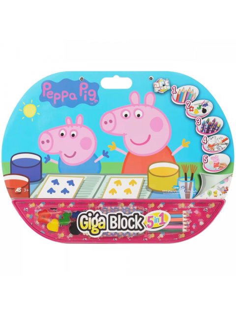 ΣΕΤ ΖΩΓΡΑΦΙΚΗΣ GIGA BLOCK 5 IN 1 PEPPA 62714