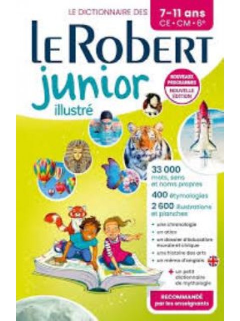 LE ROBERT DICTIONNAIRE JUNIOR ILLUSTRE 7/11 ANS 2024