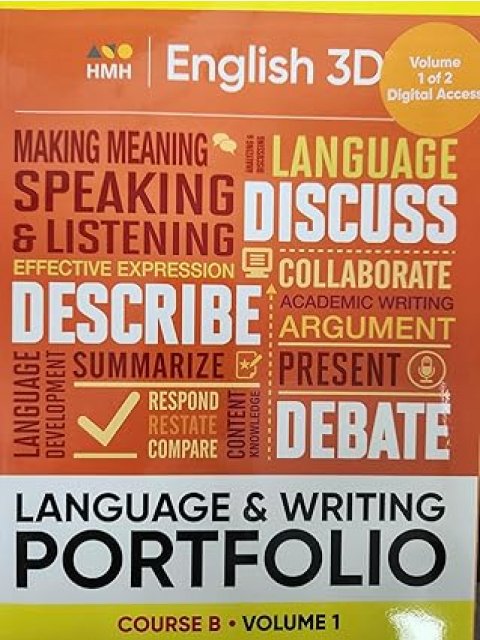 English 3D Course B Volume 1 Language & Writing Portfolio (student consumable)