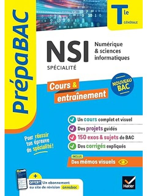 PRÉPABAC - NSI TLE GÉNÉRALE (SPÉCIALITÉ) - BAC 2025