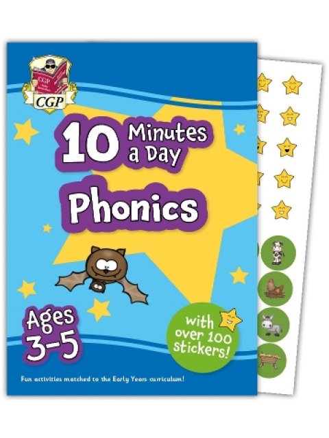 10 Minutes a Day Phonics for Ages 3-5 (with over 100 stickers)