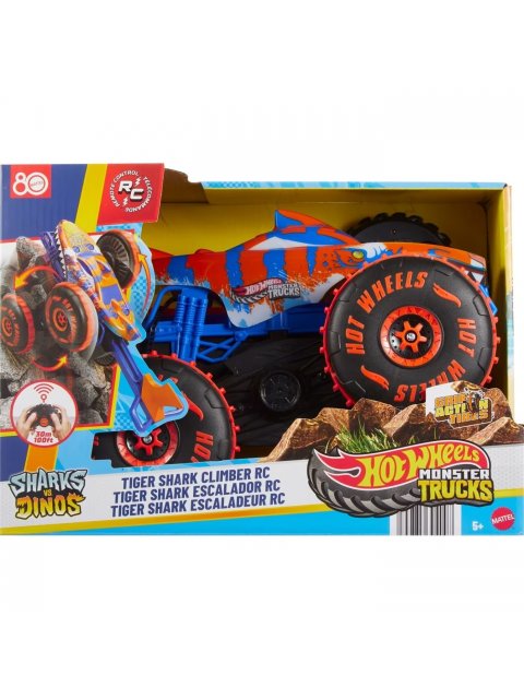 HOT WHEELS MONSTER TRUCKS - TIGER SHARK ΠΟΥ ΣΚΑΡΦΑΛΩΝΕΙ 1:15 -JFR39