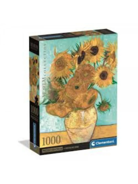 ΠΑΖΛ 1000 MUSEUM VAN GOGH - ΒΑΖΟ ΜΕ 15 ΗΛΙΟΤΡΟΠΙΑ COMPACT BOX