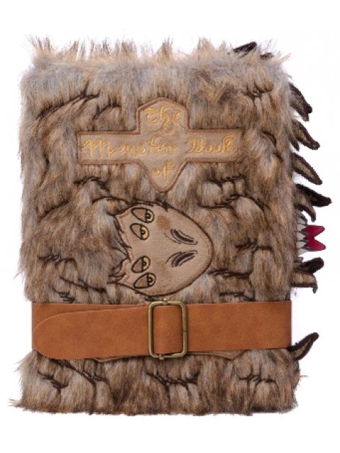 HARRY POTTER : MONSTER BOOK OF MONSTERS PLUSH JOURNAL HC CLOTH