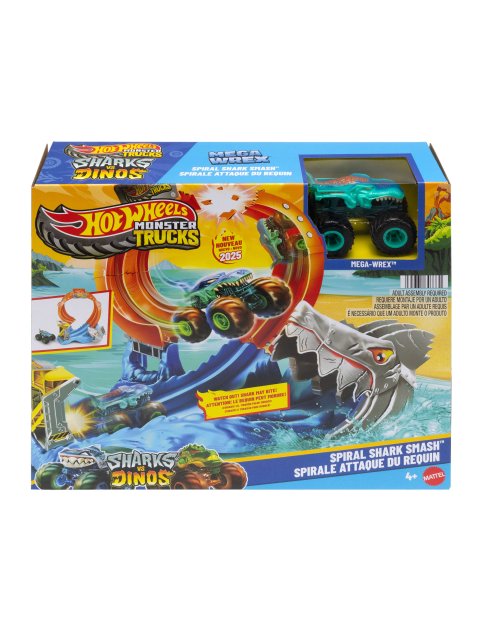 HOT WHEELS - Πίστα Λουπ Με Καρχαρια Monster Trucks - JFR08
