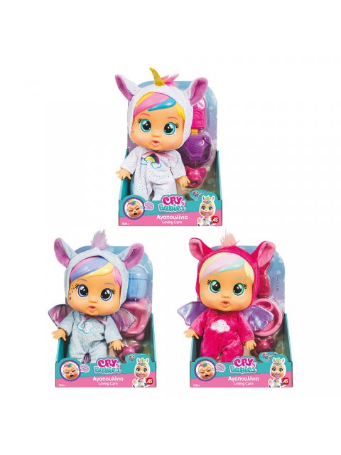CRY BABIES TINY CUDDLES ΚΛΑΨΟΥΛΙΝΙΑ ΑΓΑΠΟΥΛΙΝΙΑ ΔΙΑΔΡΑΣΤΙΚΗ ΚΟΥΚΛΑ ΠΟΥ ΚΛΑΕΙ ΜΕ ΑΛΗΘΙΝΑ ΔΑΚΡΥΑ (ΤΥΧΑ