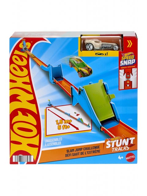 HOT WHEELS - ΝΕΑ ΠΙΣΤΑ ΓΙΑ ΚΟΛΠΑ SLAM JUMP CHALLENGE - JHK78