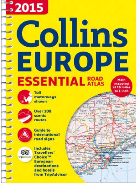 2015 COLLINS ESSENTIAL ROAD ATLAS EUROPE