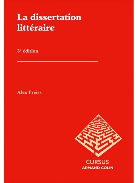 LA DISSERTATION LITTERAIRE  POCHE