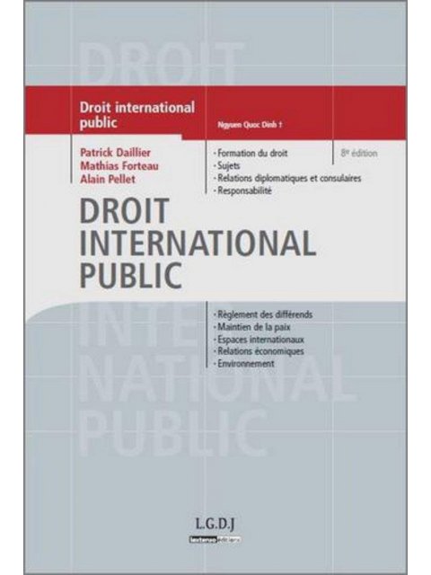 DROIT INTERNATIONAL PUBLIC