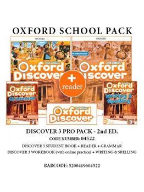 OXFORD DISCOVER 3 2ND PRO PACK (SB+ WB (WITH ONLINE) + GRAMMAR+ WRITING & SPELLING + READER) - 04522