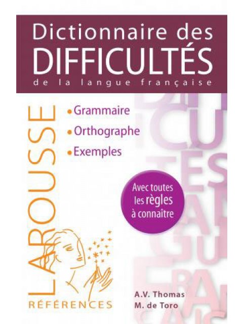 DICTIONNAIRE DES DIFFICULTES DE LA LANGUE FRANCAISE PB B FORMAT