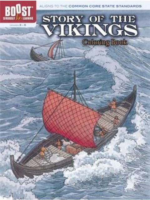 BOOST STORY OF THE VIKINGS COLOURING BOOK  HC BBK