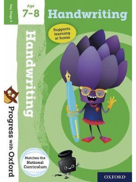 HANDWRITING AGE 7-8 BOOK/STICKERS/WEBSITE LINK