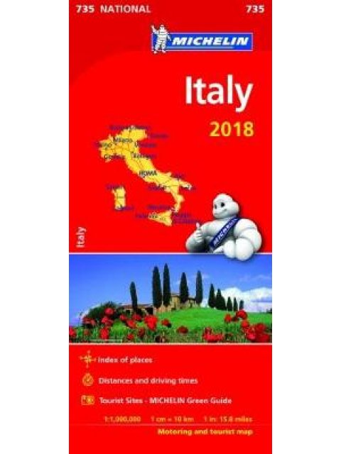 ITALY 2018 MAP MICHELIN