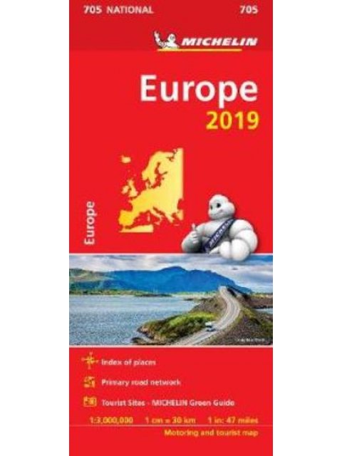 ΧΑΡΤΗΣ MICHELIN EUROPE 705 NATIONAL 1: 3.000.000