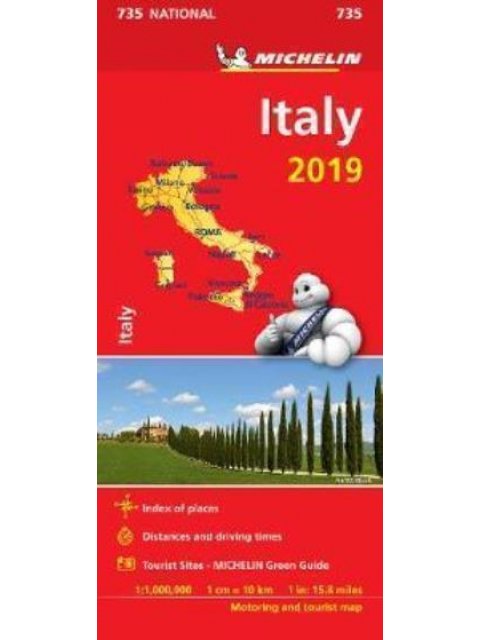 ITALY 2019 MAP MICHELIN