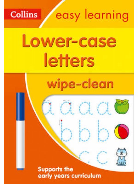 LOWER CASE LETTERS AGE 3-5 WIPE CLEAN ACTIVITY BOOK PB