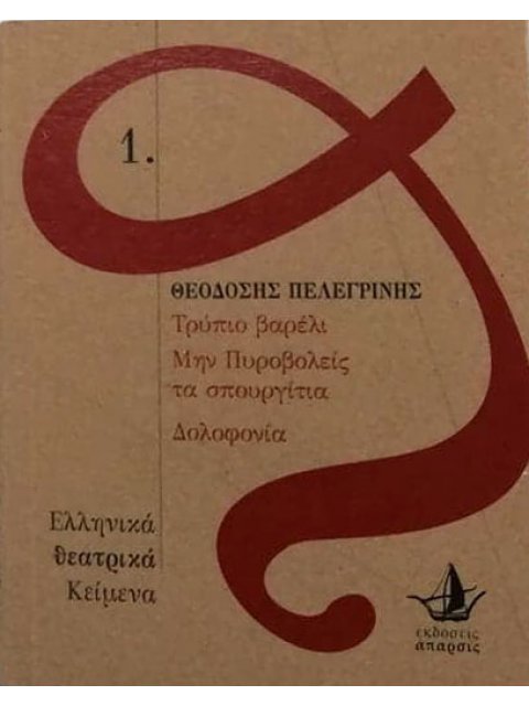 ΤΡΥΠΙΟ ΒΑΡΕΛΙ. ΜΗΝ ΠΥΡΟΒΟΛΕΙΣ ΤΑ ΣΠΟΥΡΓΙΤΙΑ. ΔΟΛΟΦΟΝΙΑ